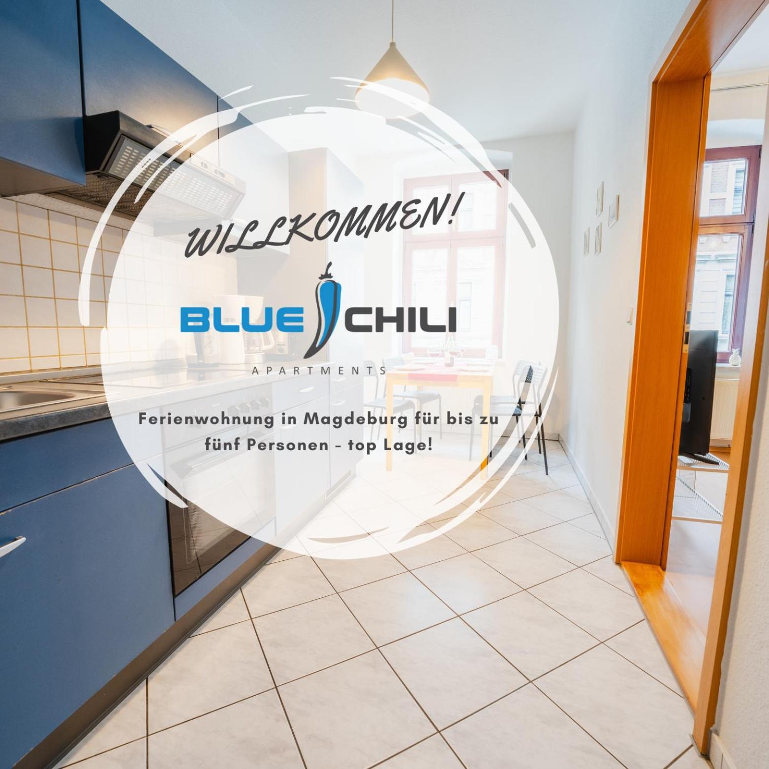 Blue Chili 08 - Magdeburg 2-Zimmer Altbau, Wi-Fi, 5 Pax 外观 照片